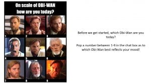 Scale of 1 to Obi Wan